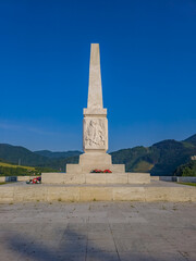 Obraz premium Strecno memorial for French partisans in Slovakia