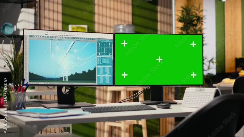 Poster power line tower cad design displayed on isolated screen pc in office used for digital infrastructur