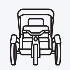 Rikshaw icon.