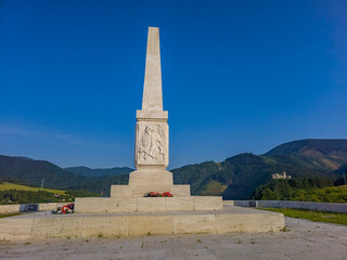 Obraz premium Strecno memorial for French partisans in Slovakia