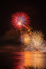 湖上の花火大会