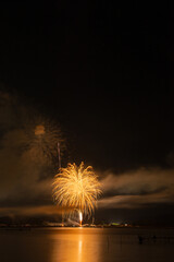 湖上の花火大会