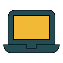 vector illustration of computer monitor