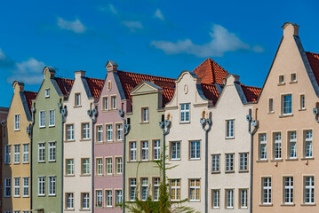 Fototapeta premium Colourful houses at Dlugi Targ square in Gdansk, Poland