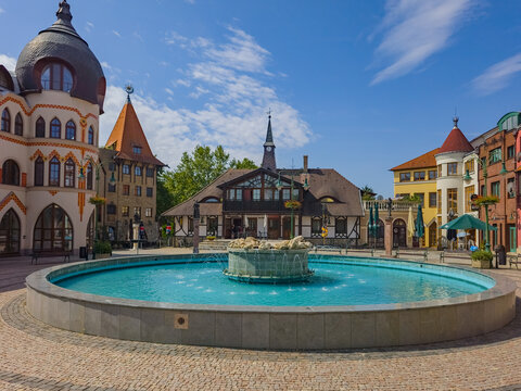 Courtyard of Europe in Komarno, Slovakia