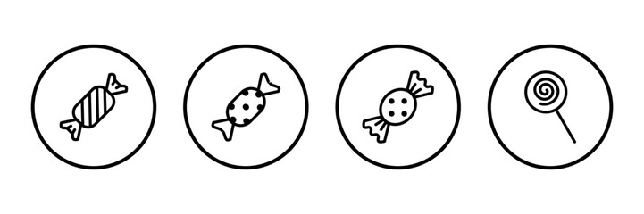 Candy icon logo design. candy sign and symbol.