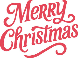 Festive Merry Christmas Sign Words