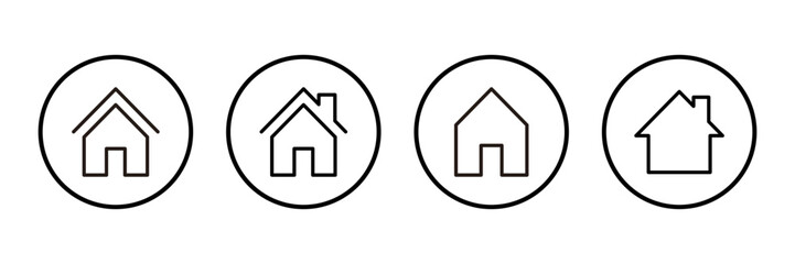 House icon logo design. Home sign and symbol