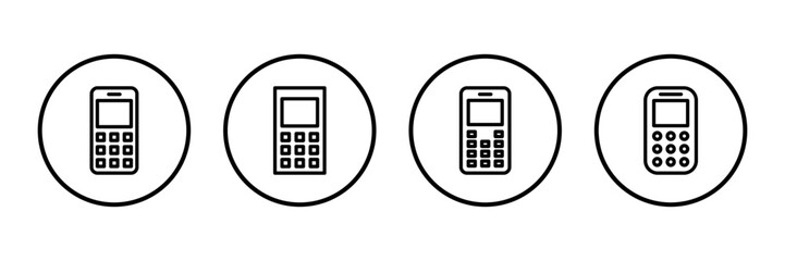 Phone icon logo design. Call sign and symbol. telephone symbol