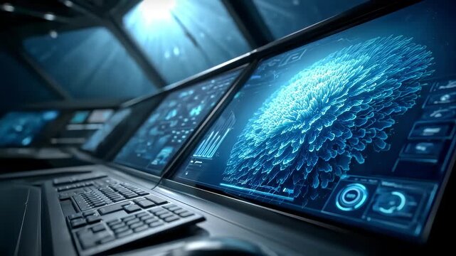Future Tech Center Console Holographic Image