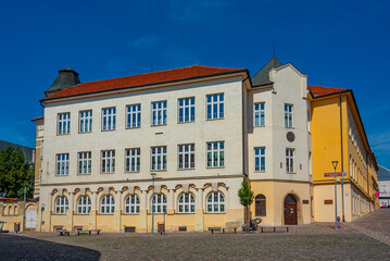 Obraz premium Historical houses in the old town of Presov, Slovakia