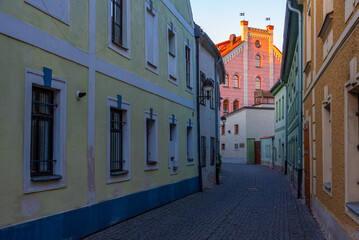 Panska street in Czech town Ceske Budejovice