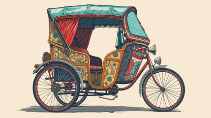 Pedaling tradition through busy streets