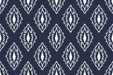 Ethnic seamless ikat fabric pattern design for all types of print textiles and backgrounds	