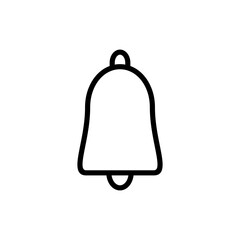 Obraz premium Bell icon symbol for apps and websites. Notification sign and symbol for web site design