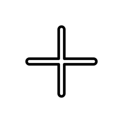 Fototapeta premium Plus icon symbol for apps and websites. Add plus sign and symbol