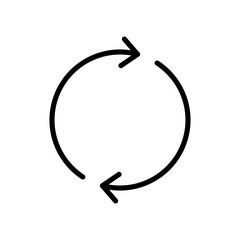 Refresh icon symbol for apps and websites. Reload sign and symbol. Update icon.