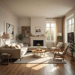 Fototapeta premium modern living room