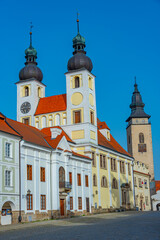 Obraz premium Name of Jesus church in Telc, Czech republic