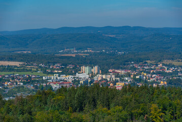 Landscape of Karlovy Vary region in Czech republic