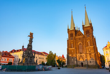 Obraz premium Church of the assumption of virgin mary in Chrudim, Czech republ
