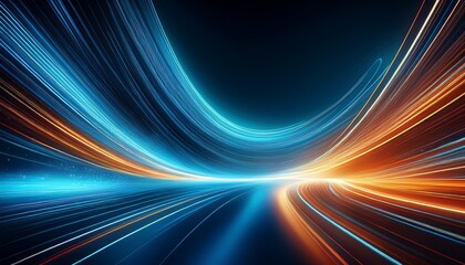 flowing speed lines technology background