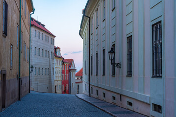 Jirska street at the Prague castle, Czech republic