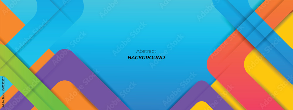 Poster abstract rectangle colorful banner background. color gradient abstract background with dynamic wave 