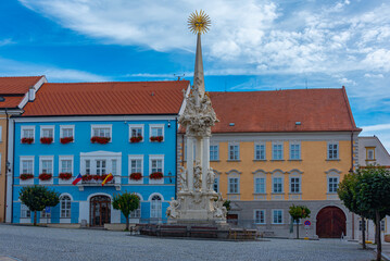 Obraz premium Main square in Mikulov, Czech republic