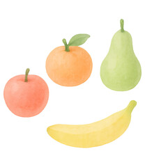 realistic marzipan fruit candy watercolor illustration PNG transparent background isolated