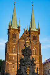Fototapeta premium Church of the assumption of virgin mary in Chrudim, Czech republ