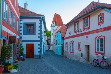 Panska street in Czech town Ceske Budejovice