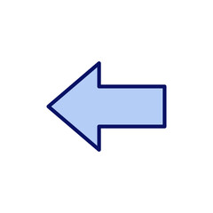 Arrow icon vector. Arrow sign and symbol for web design.