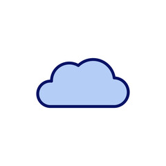 Cloud icon vector. cloud sign and symbol
