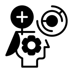 Subconscious Mind Semi Solid Vector Icon