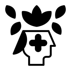 Mind Healing Semi Solid Vector Icon