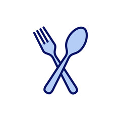 spoon and fork icon vector. spoon, fork and knife icon vector. restaurant sign and symbol
