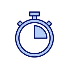 Stopwatch icon vector. Timer sign and symbol. Countdown icon. Period of time