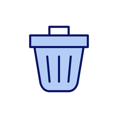 Trash icon vector. trash can icon. delete sign and symbol.
