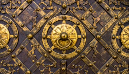 Obraz premium Ornate metal gate detail