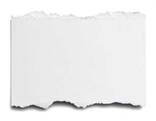 Obraz premium Blank ripped piece of white paper