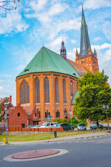 Fototapeta premium Archcathedral Basilica of St. James the Apostle in Szczecin, Pol