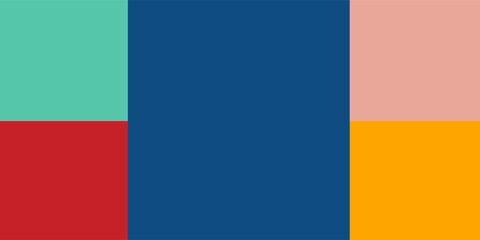 Naklejka premium Palette fashion colors guide of the year 2020. Colors Palette. Fashion trend. collage, banner, wide format