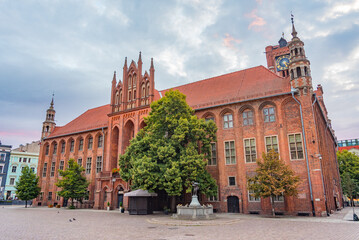 Fototapeta premium Regional Museum in Torun at the Old Town Hall, Poland