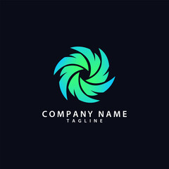 typhoon logo design vector