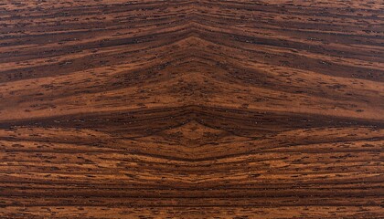 Close-up view of rich brown wood grain