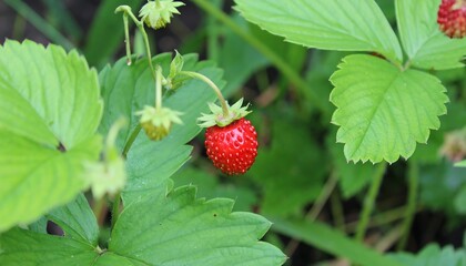 Fresh wild strawberries
