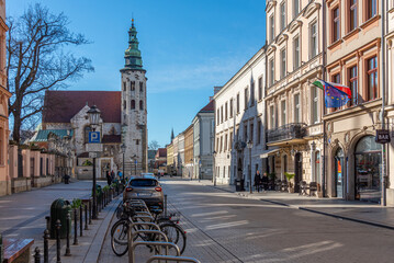 Obraz premium Saint Andrew church and Saints Peter and Paul Church in Krakow/C