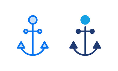 Anchor icon vector illustration. Anchor sign and symbol. Anchor marine icon.