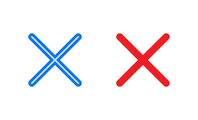 Close icon vector illustration. Delete sign and symbol. cross sign
